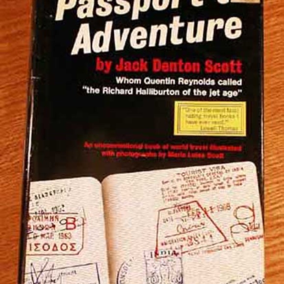 PASSPORT TO ADVENTURE, 1966 FIRST EDITION, Jack Denton Scott, Hard Cover, - Picture 1 of 1